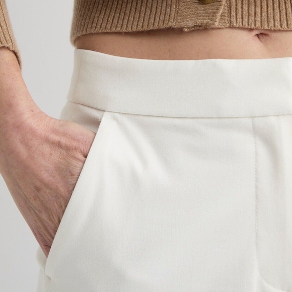 New JCREW Size 8 Kate straight-leg pant in bi-stretch cotton blend in Ivory - Picture 4 of 4